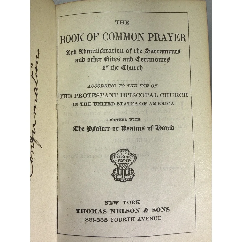 Joined The Hymnal and Common Prayer Book Set 1920's Antique Pocket Sized 4